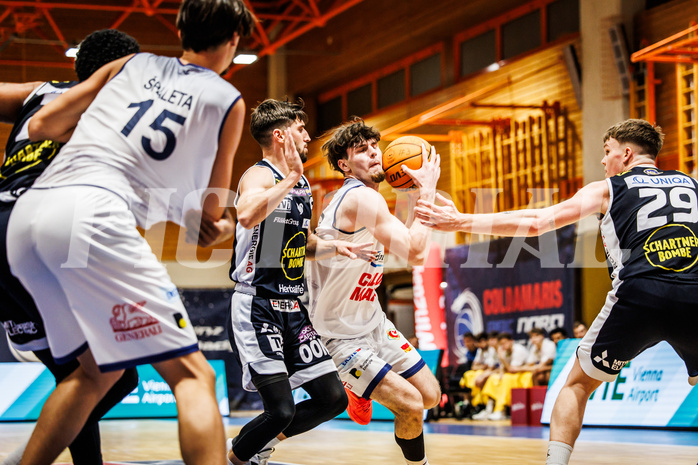 Basketball, win2day Basketball Superliga 2023/224, Grunddurchgang Runde 6, BBC Nord Dragonz, Gmunden Swans, Dogus Demirel (23)