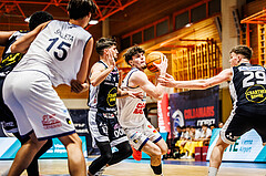 Basketball, win2day Basketball Superliga 2023/224, Grunddurchgang Runde 6, BBC Nord Dragonz, Gmunden Swans, Dogus Demirel (23)
