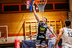 Basketball, win2day Basketball Superliga 2023/224, Grunddurchgang Runde 6, BBC Nord Dragonz, Gmunden Swans, Orri Gunnarsson (29)