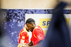 Basketball, Win2Day Superliga 2023/24, Grunddurchgang 6.Runde, SKN St. Pölten, Vienna Timberwolves, Ajiroghene Ogemuno-Johnson (10)