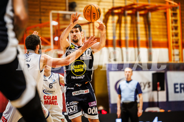 Basketball, win2day Basketball Superliga 2023/224, Grunddurchgang Runde 6, BBC Nord Dragonz, Gmunden Swans, Toni Blazan (10)