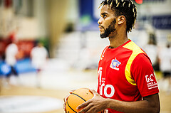 Basketball, Win2Day Superliga 2023/24, Grunddurchgang 6.Runde, SKN St. Pölten, Vienna Timberwolves, Michael Anthony Randolph Jr. (5)