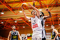 Basketball, win2day Basketball Superliga 2023/224, Grunddurchgang Runde 6, BBC Nord Dragonz, Gmunden Swans, Mario Spaleta (15)