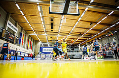 Basketball, Win2Day Superliga 2023/24, Grunddurchgang 6.Runde, SKN St. Pölten, Vienna Timberwolves, Michael Anthony Randolph Jr. (5)