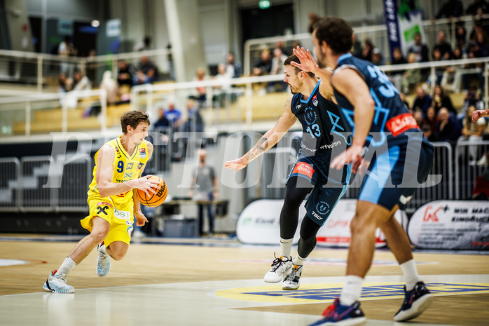Basketball, Win2Day Superliga 2023/24, Grunddurchgang 6.Runde, SKN St. Pölten, Vienna Timberwolves, Roman Jagsch (9)