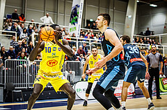 Basketball, Win2Day Superliga 2023/24, Grunddurchgang 6.Runde, SKN St. Pölten, Vienna Timberwolves, Ajiroghene Ogemuno-Johnson (10)