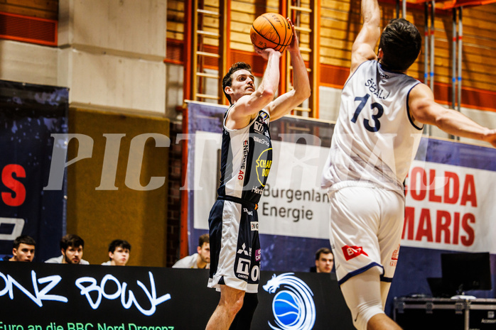 Basketball, win2day Basketball Superliga 2023/224, Grunddurchgang Runde 6, BBC Nord Dragonz, Gmunden Swans, Benedikt Güttl (7)