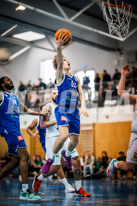 Basketball, Basketball Zweite Liga 2024/25, Viertelfinale Spiel 2, UDW Alligators, Kufstein Towers, Felix Erath (55)