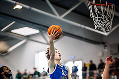Basketball, Basketball Zweite Liga 2024/25, Viertelfinale Spiel 2, UDW Alligators, Kufstein Towers, Felix Erath (55)