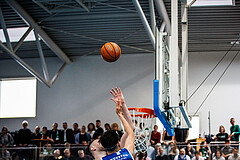 Basketball, Basketball Zweite Liga 2024/25, Viertelfinale Spiel 2, UDW Alligators, Kufstein Towers, Aleksander Mlodianovski (1)