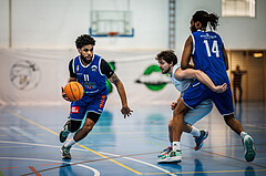 Basketball, Basketball Zweite Liga 2024/25, Viertelfinale Spiel 2, UDW Alligators, Kufstein Towers, Samme Samoro Njie Unger (11)