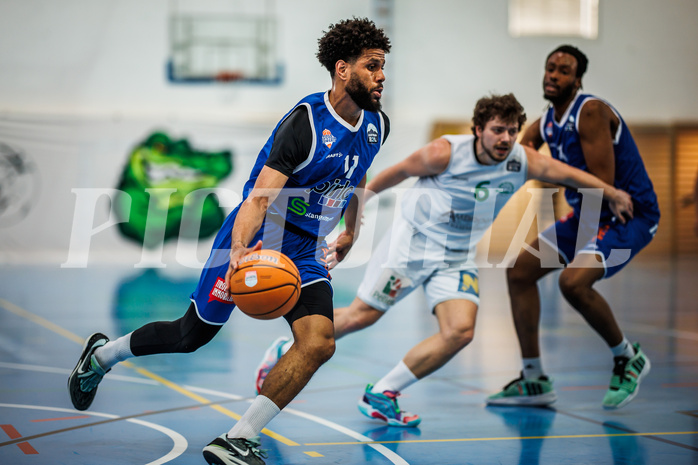 Basketball, Basketball Zweite Liga 2024/25, Viertelfinale Spiel 2, UDW Alligators, Kufstein Towers, Samme Samoro Njie Unger (11)