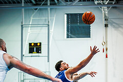Basketball, Basketball Zweite Liga 2024/25, Viertelfinale Spiel 2, UDW Alligators, Kufstein Towers, Calvin Poulina (4)