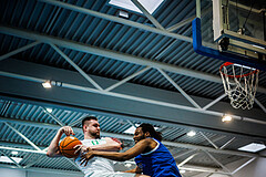 Basketball, Basketball Zweite Liga 2024/25, Viertelfinale Spiel 2, UDW Alligators, Kufstein Towers, Matej Drgon (12)
