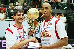 Basketball ABL 2012/13 Snickers-Playoff  Finale 5. Spiel BC Zepter Vienna vs. Redwell Gunners Oberwart, Devron Kocamis, Maurice Pearson (10)











 































