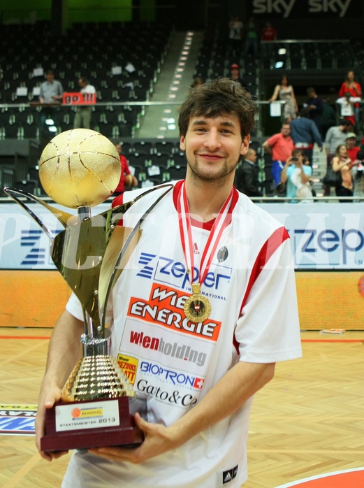 Basketball ABL 2012/13 Snickers-Playoff  Finale 5. Spiel BC Zepter Vienna vs. Redwell Gunners Oberwart, Florian Trmal (12) 











 































