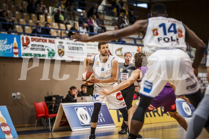 Basketball, ABL 2018/19, Grunddurchgang 33.Runde, Oberwart Gunners, Vienna DC Timberwolves, Andrius Mikutis (5)