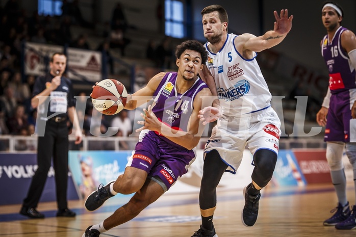 Basketball, ABL 2018/19, Grunddurchgang 33.Runde, Oberwart Gunners, Vienna DC Timberwolves, Julien Hörberg (74)