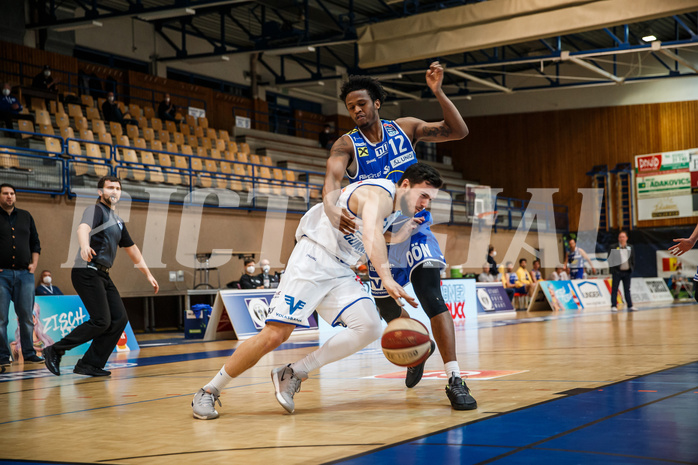 Basketball, bet-at-home Basketball Superliga 2020/21, Platzierungsrunde, 1. Runde, Oberwart Gunners, Gmunden Swans, Ignas Fiodorovas (5)