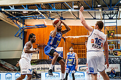 Basketball, bet-at-home Basketball Superliga 2020/21, Platzierungsrunde, 1. Runde, Oberwart Gunners, Gmunden Swans, Jaylon Tate (5)