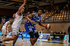 Basketball, bet-at-home Basketball Superliga 2020/21, Platzierungsrunde, 1. Runde, Oberwart Gunners, Gmunden Swans, Stephon Jelks (12)