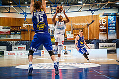 Basketball, bet-at-home Basketball Superliga 2020/21, Platzierungsrunde, 1. Runde, Oberwart Gunners, Gmunden Swans, Lawrence Alexander (4)