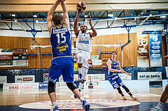 Basketball, bet-at-home Basketball Superliga 2020/21, Platzierungsrunde, 1. Runde, Oberwart Gunners, Gmunden Swans, Lawrence Alexander (4)