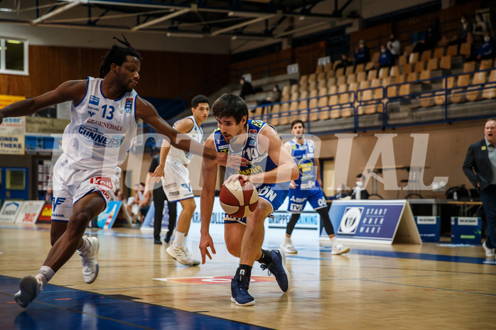 Basketball, bet-at-home Basketball Superliga 2020/21, Platzierungsrunde, 1. Runde, Oberwart Gunners, Gmunden Swans, Toni Blazan (10)