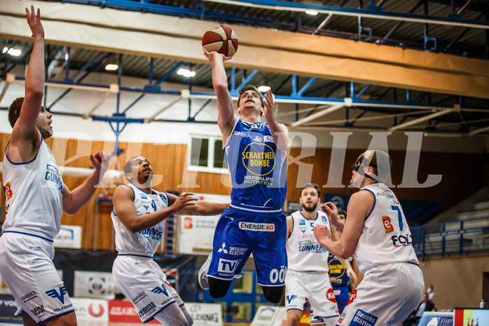 Basketball, bet-at-home Basketball Superliga 2020/21, Platzierungsrunde, 1. Runde, Oberwart Gunners, Gmunden Swans, Benedikt Güttl (7)