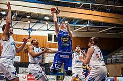 Basketball, bet-at-home Basketball Superliga 2020/21, Platzierungsrunde, 1. Runde, Oberwart Gunners, Gmunden Swans, Benedikt Güttl (7)