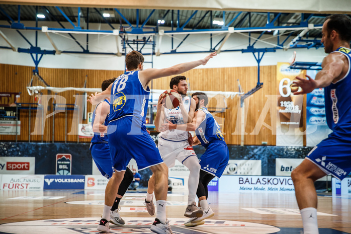 Basketball, bet-at-home Basketball Superliga 2020/21, Platzierungsrunde, 1. Runde, Oberwart Gunners, Gmunden Swans, Ignas Fiodorovas (5)