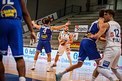 Basketball, bet-at-home Basketball Superliga 2020/21, Platzierungsrunde, 1. Runde, Oberwart Gunners, Gmunden Swans, Ignas Fiodorovas (5)