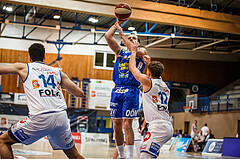 Basketball, bet-at-home Basketball Superliga 2020/21, Platzierungsrunde, 1. Runde, Oberwart Gunners, Gmunden Swans, Enis Murati (4)