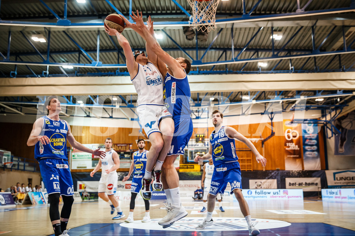 Basketball, bet-at-home Basketball Superliga 2020/21, Platzierungsrunde, 1. Runde, Oberwart Gunners, Gmunden Swans, Sebastian Käferle (7)