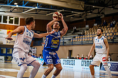 Basketball, bet-at-home Basketball Superliga 2020/21, Platzierungsrunde, 1. Runde, Oberwart Gunners, Gmunden Swans, Enis Murati (4)