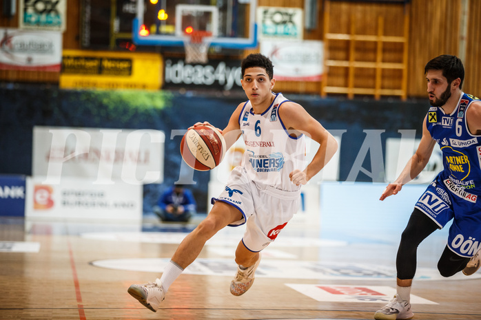 Basketball, bet-at-home Basketball Superliga 2020/21, Platzierungsrunde, 1. Runde, Oberwart Gunners, Gmunden Swans, Magdy Abou-Ahmed (6)