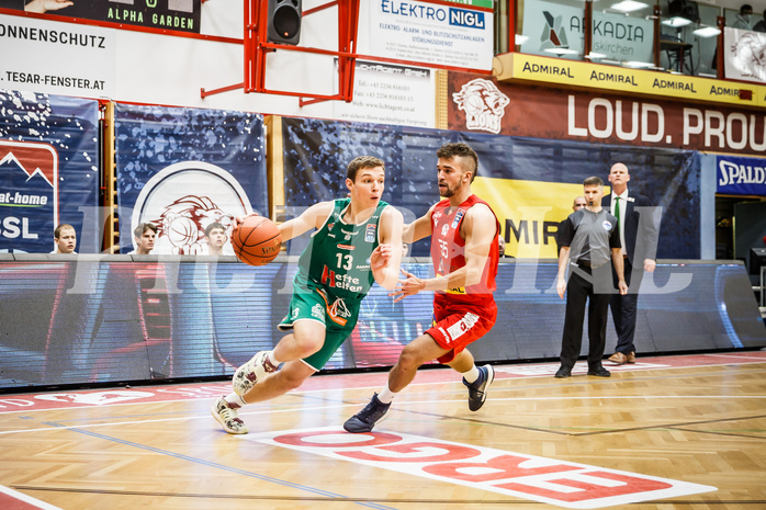 Basketball, bet-at-home Basketball Superliga 2021/22, Grunddurchgang 5.Runde, Traiskirchen Lions, Kapfenberg Bulls, David Mlekusch (13)