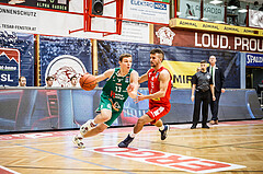 Basketball, bet-at-home Basketball Superliga 2021/22, Grunddurchgang 5.Runde, Traiskirchen Lions, Kapfenberg Bulls, David Mlekusch (13)