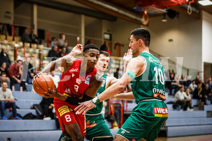 Basketball, bet-at-home Basketball Superliga 2021/22, Grunddurchgang 5.Runde, Traiskirchen Lions, Kapfenberg Bulls, Karl William Gamble Jr. (8)