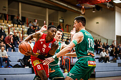 Basketball, bet-at-home Basketball Superliga 2021/22, Grunddurchgang 5.Runde, Traiskirchen Lions, Kapfenberg Bulls, Karl William Gamble Jr. (8)