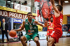 Basketball, bet-at-home Basketball Superliga 2021/22, Grunddurchgang 5.Runde, Traiskirchen Lions, Kapfenberg Bulls, Kareem Jamar (17)