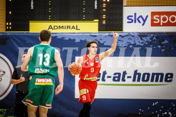 Basketball, bet-at-home Basketball Superliga 2021/22, Grunddurchgang 5.Runde, Traiskirchen Lions, Kapfenberg Bulls, Lukas Hahn (9)
