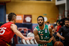 Basketball, bet-at-home Basketball Superliga 2021/22, Grunddurchgang 5.Runde, Traiskirchen Lions, Kapfenberg Bulls, Joshua Scott (5)