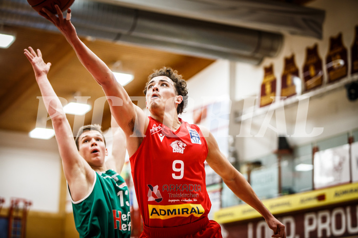 Basketball, bet-at-home Basketball Superliga 2021/22, Grunddurchgang 5.Runde, Traiskirchen Lions, Kapfenberg Bulls, Lukas Hahn (9)