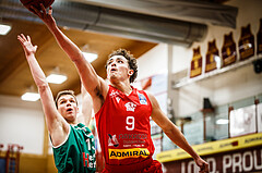 Basketball, bet-at-home Basketball Superliga 2021/22, Grunddurchgang 5.Runde, Traiskirchen Lions, Kapfenberg Bulls, Lukas Hahn (9)