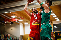 Basketball, bet-at-home Basketball Superliga 2021/22, Grunddurchgang 5.Runde, Traiskirchen Lions, Kapfenberg Bulls, Aaron Michael Falzon (13)