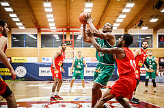 Basketball, bet-at-home Basketball Superliga 2021/22, Grunddurchgang 5.Runde, Traiskirchen Lions, Kapfenberg Bulls, Kareem Jamar (17)