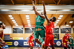 Basketball, bet-at-home Basketball Superliga 2021/22, Grunddurchgang 5.Runde, Traiskirchen Lions, Kapfenberg Bulls, Kareem Jamar (17)
