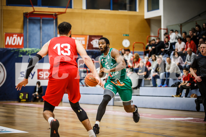Basketball, bet-at-home Basketball Superliga 2021/22, Grunddurchgang 5.Runde, Traiskirchen Lions, Kapfenberg Bulls, Joshua Scott (5)