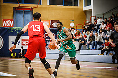 Basketball, bet-at-home Basketball Superliga 2021/22, Grunddurchgang 5.Runde, Traiskirchen Lions, Kapfenberg Bulls, Joshua Scott (5)
